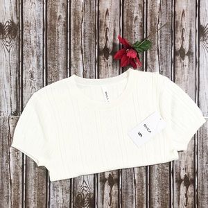 Kapped Sweater Knit Top